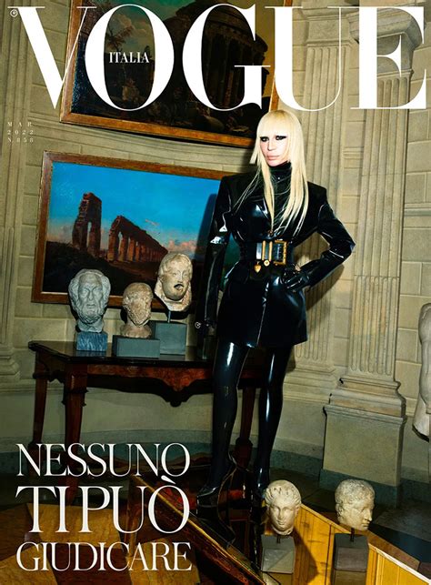 donatella versace festa 100 anni di vogue|Donatella Versace: the cover and Vogue's full .